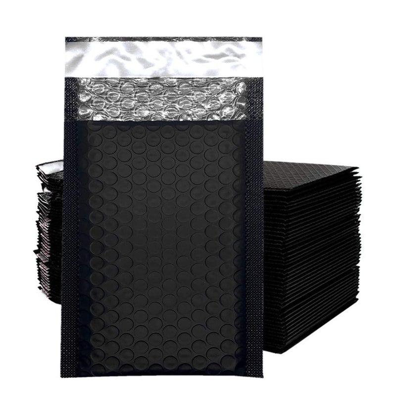 Yzjcafriz Bubble Mailers 3.5X5.9 Inch 50 Pack Small Padded Envelopes Poly Thicken Padded Self Seal Envelopes Bags(Black) - Image 1
